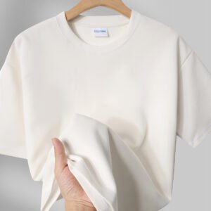 Fashion Men's And Women's Couple's Clothes Loose Shoulder Solid Color Base Shirt