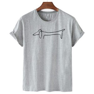 Women's Dachshund Print Short Sleeve T-Shirt