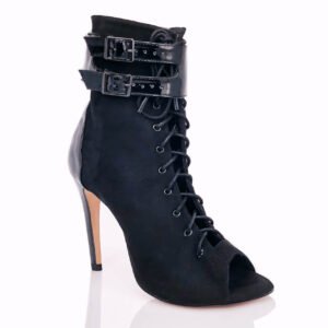 Female Fashion High Heel Open Finger Lace-up High Top Ankle Boots