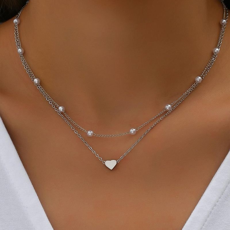 Womens Retro Alloy Layered Clavicle Necklace - Image 7