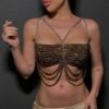 Halter Top Vest Body Chains Chest Necklace