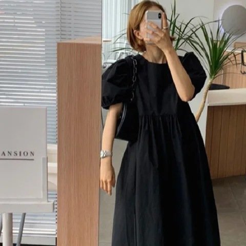 Women's Fashion Casual Short Sleeve Dress - Image 4