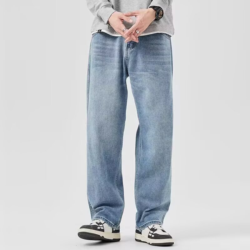 Vintage High-street Straight-leg Loose Wide-leg Jeans - Image 4