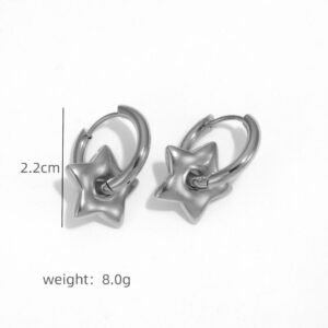 Stylish Detachable Heart-shaped Hoop Earrings With A Premium Feel