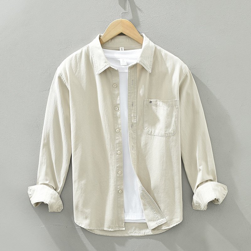 Loose Leisure All-matching Pocket Embroidered Shirt - Image 2