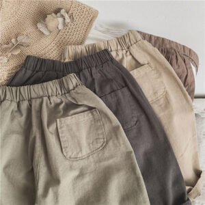 Children's Line-pressing Casual Pants Boys And Girls Baby Pants Spring And Autumn Clothing