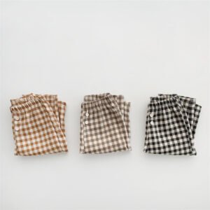 Children's Plaid Pants Infant Toddler Autumn