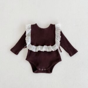 Autumn Solid Triangle Baby Solid Bodysuit