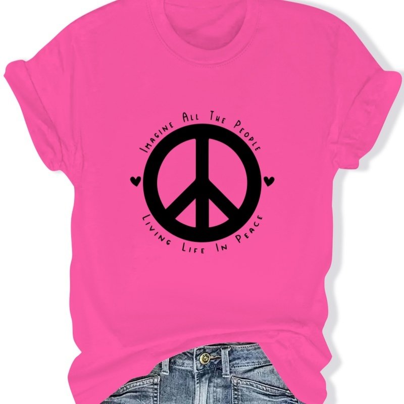 Cross-border Round Neck Fashionable Women's T-shirt - Image 2