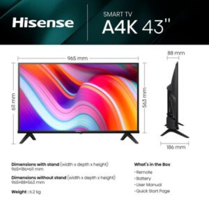 Hisense 43A4K FHD Smart TV - 43"