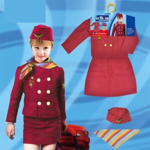 Children's Captain Clothing Girls Stewardess Clothing Holiday Party Performance Wear