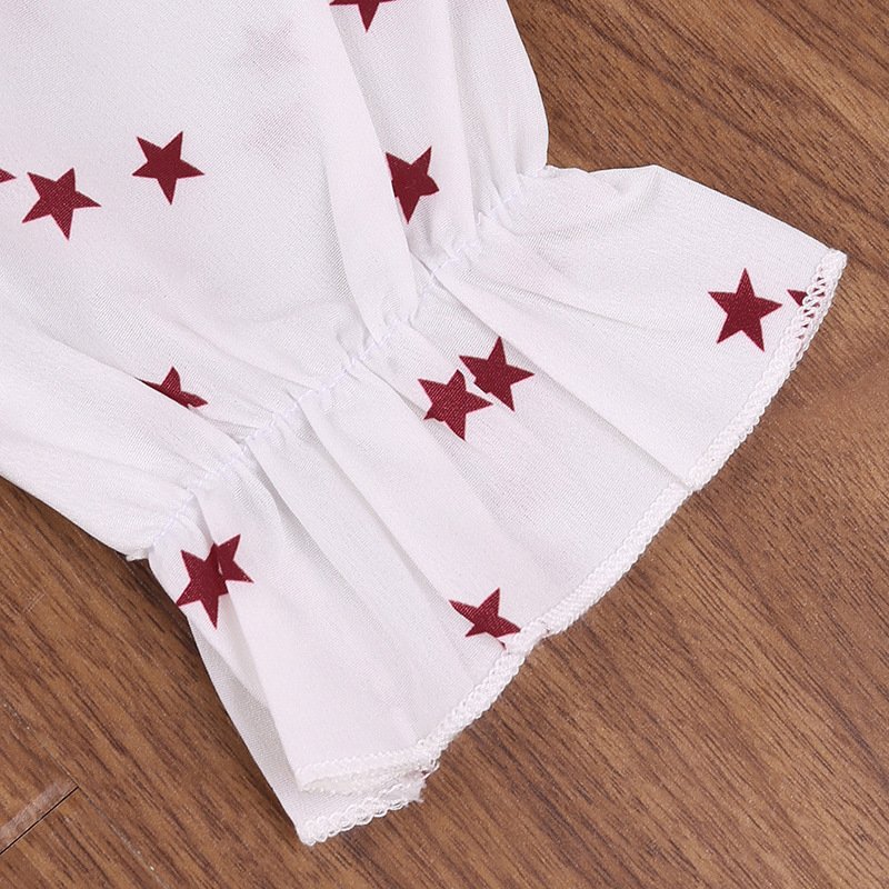 Autumn And Winter New Children's Clothing Korean Version Of The Star Long-sleeved Top Dress Pants - Image 5